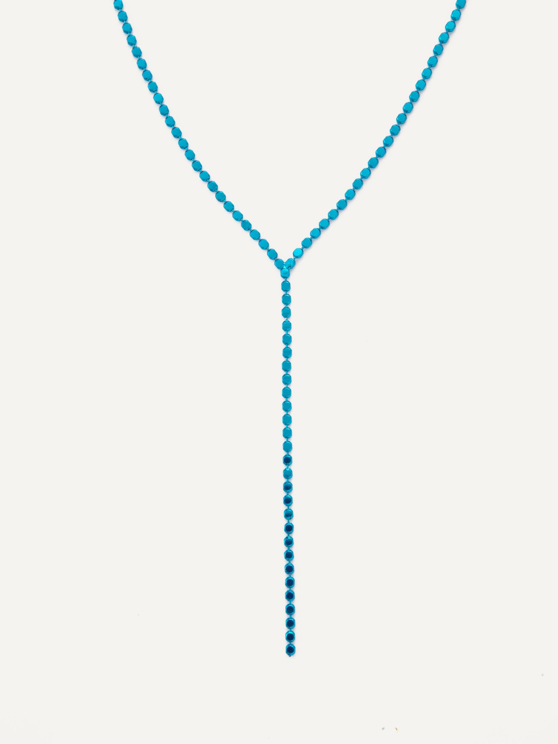 How Sweet It Is Necklace - Liquid Metallic Blue Lagoon