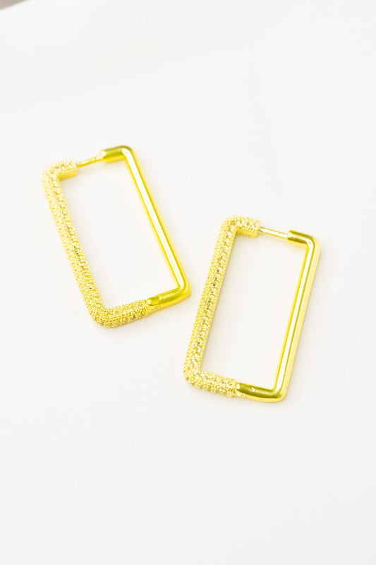 Hope Earrings - Metallic Lime Punch