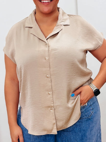 Buttoned Bliss Button Down Top - 3 Colors!