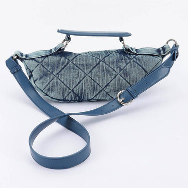 Quilted Washed Denim Crossbody Bag - 2 Colors!