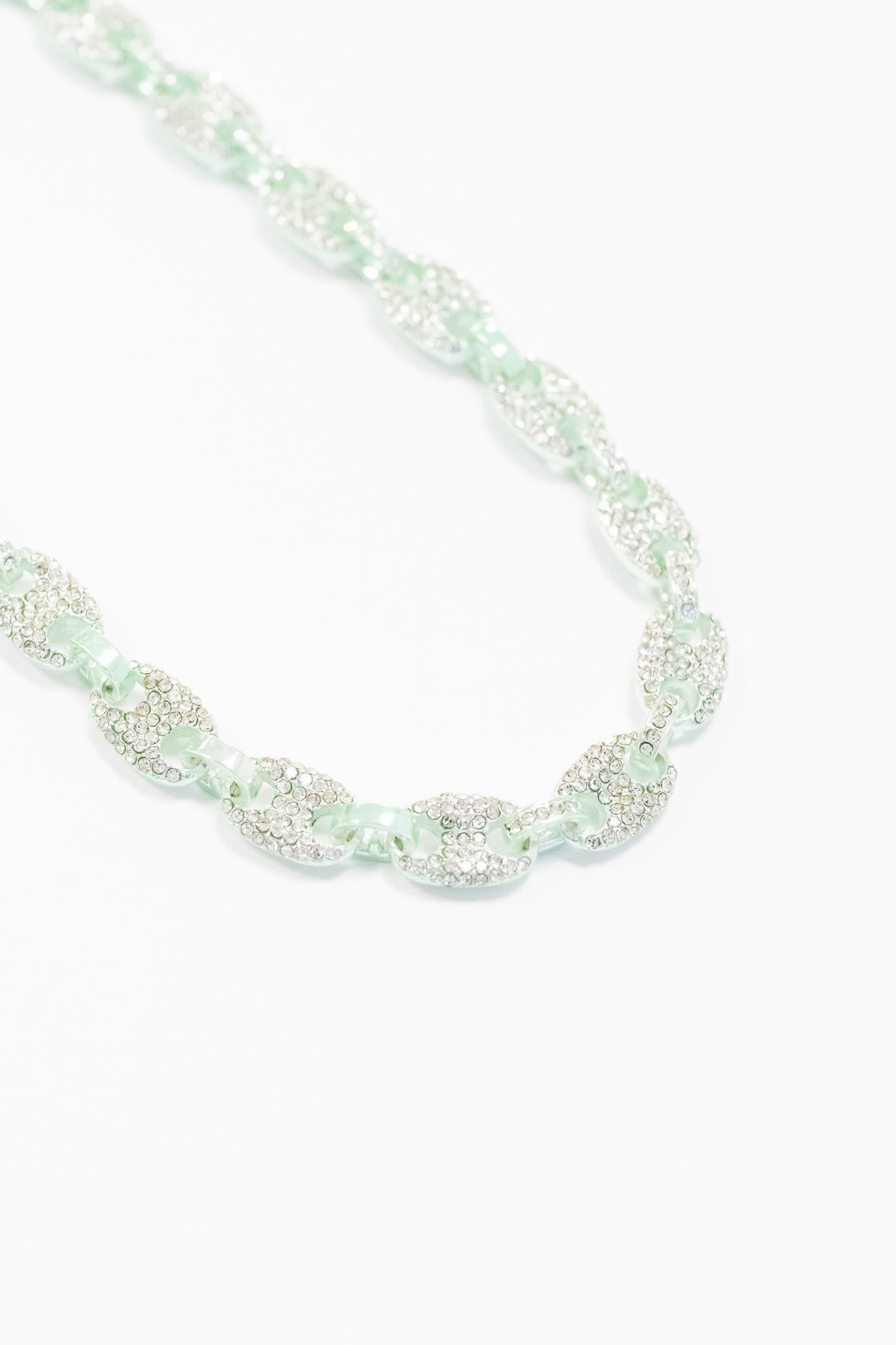 Met Gala Alaia Necklace - Liquid Metallic Fantasy Island