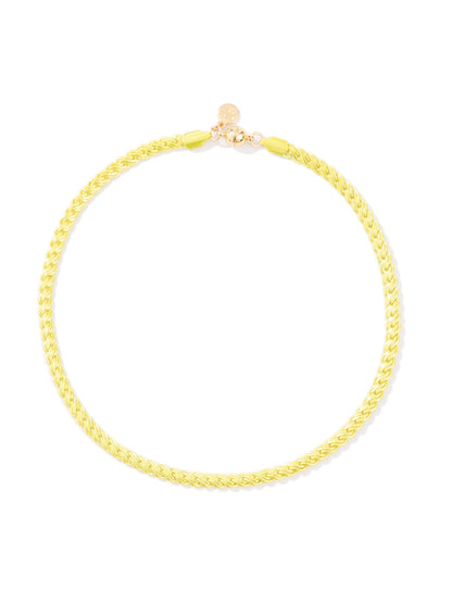 Days Of Our Lives Necklace - Liquid Metallic Lime Punch