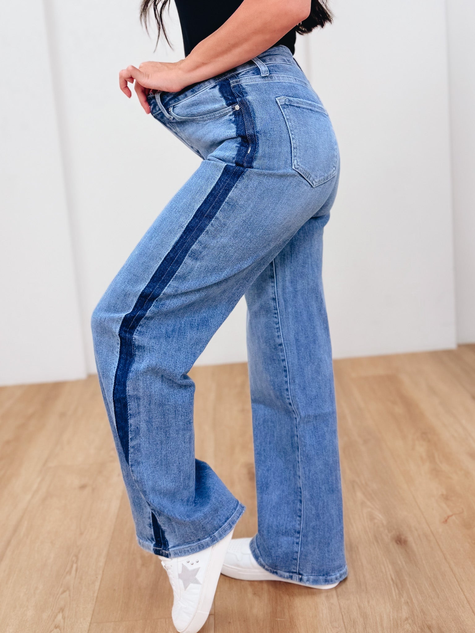 What A Girl Wants Baggy Straight Leg Jeans