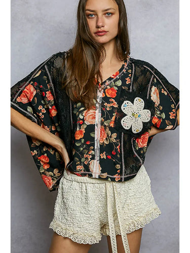 Hopscotch Floral Top