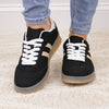 Christi Double Stripe Sneakers - Black