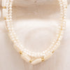 Natasha Necklace - Gold White