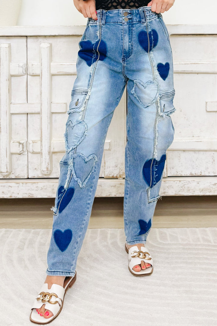 The Key To My Heart Jeans - Denim