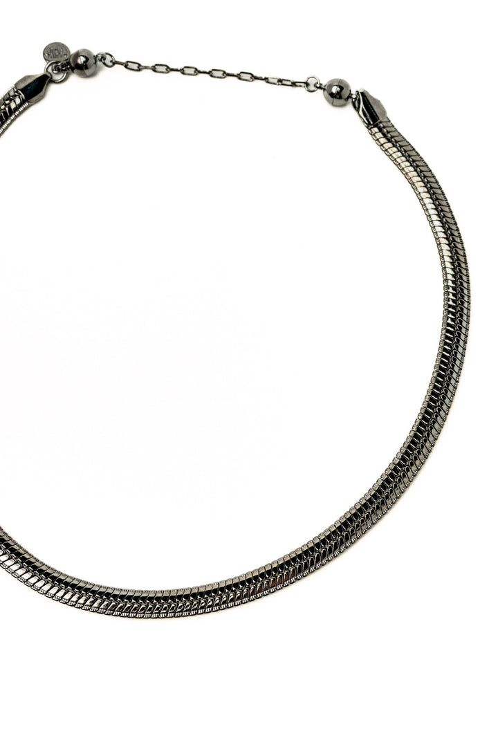 Leia Necklace - Gunmetal