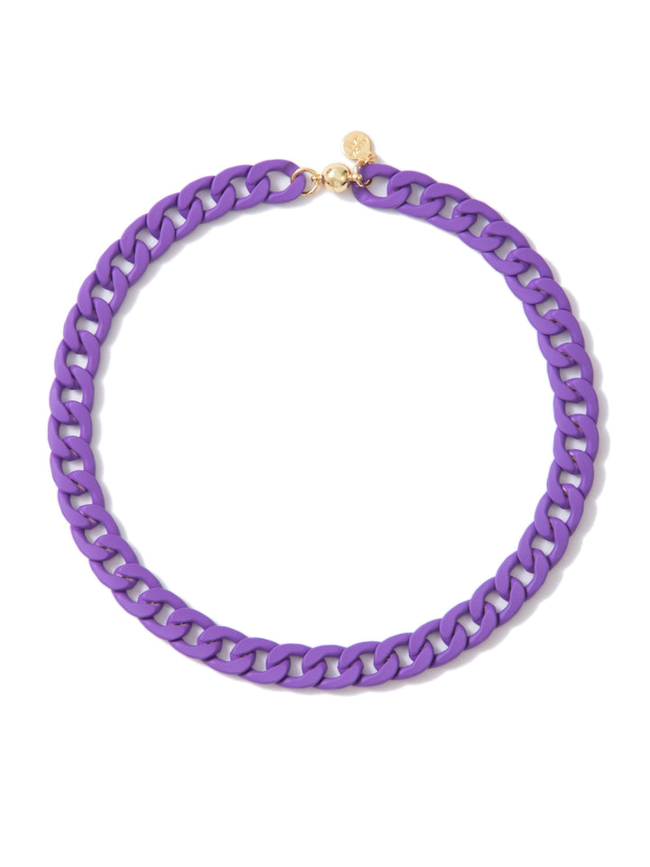 Shakira Necklace - Matte Electric Purple