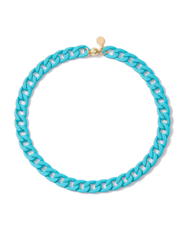 Shakira Necklace - Matte Aquamarine