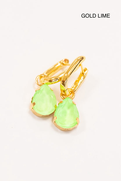 "BABE" Neon Crystal Earrings - Multiple Colors!