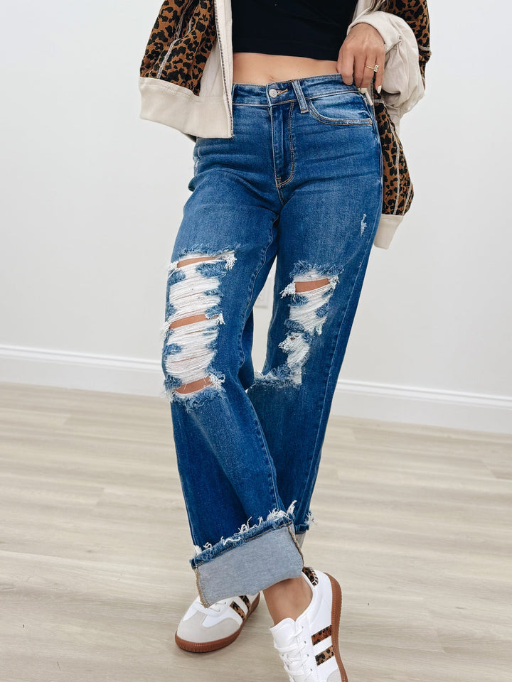 Forever Young By Judy Blue - Mid Rise Relaxed Jeans