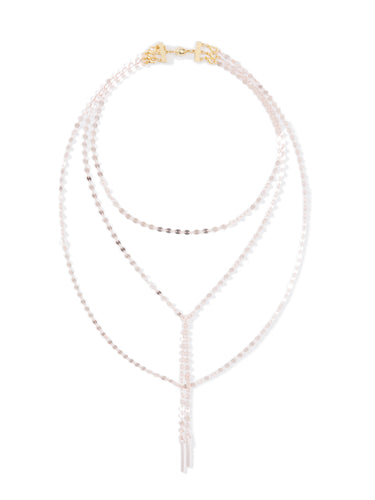 Cameron Necklace - Metallic Coconut