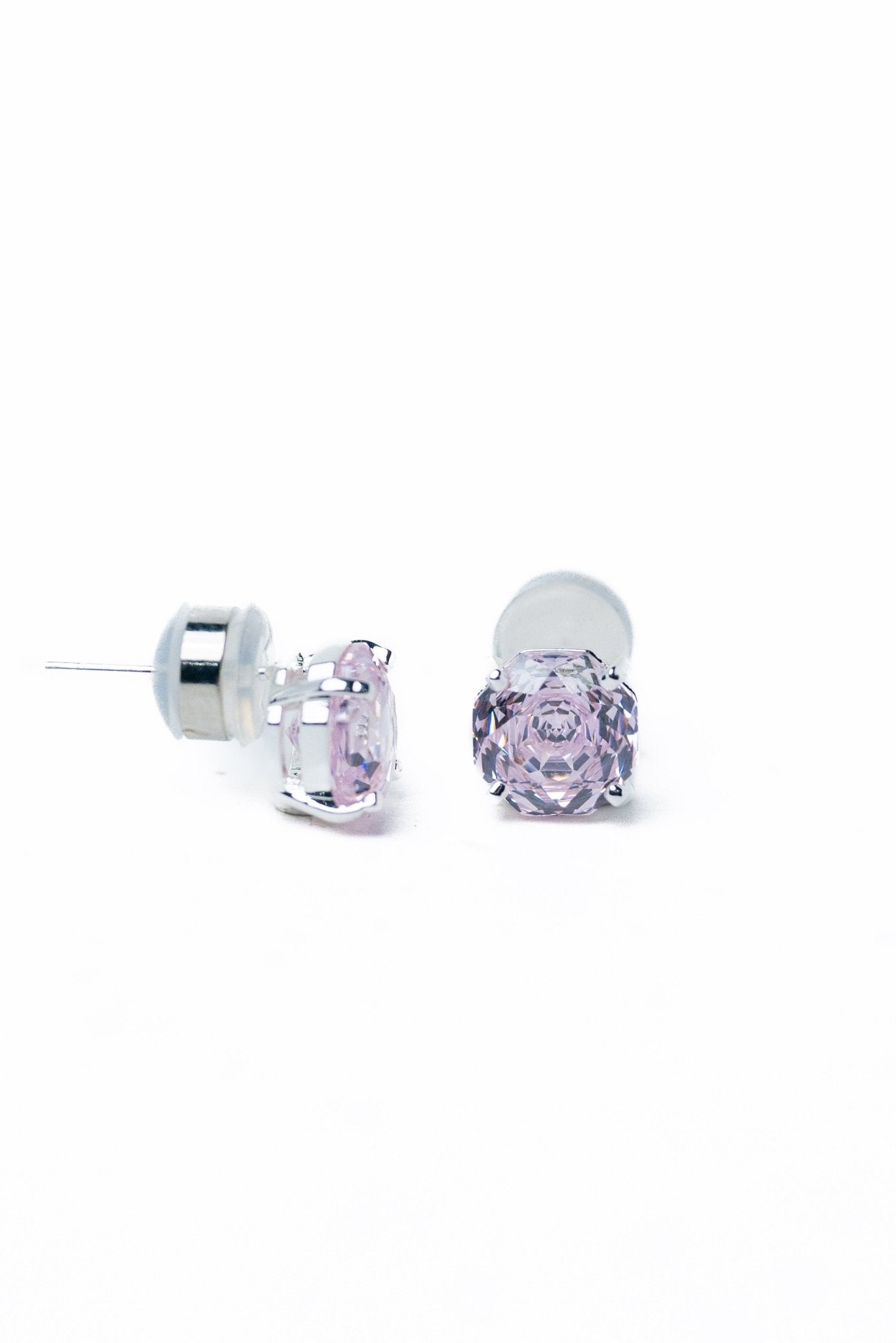Daphne Earrings - Liquid Metallic Pearl White Pinky Promise - By Alexa Rae