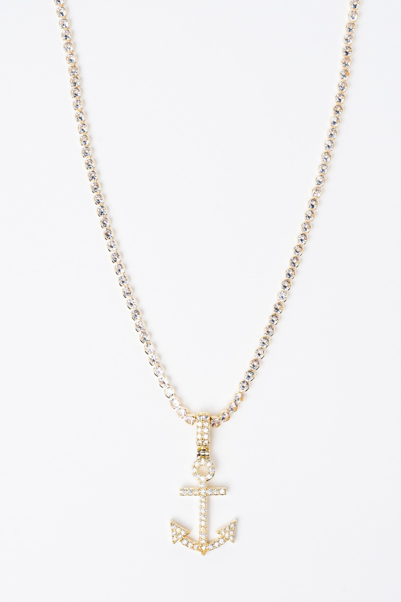 Anchors Away Necklace - Metallic Moonlight