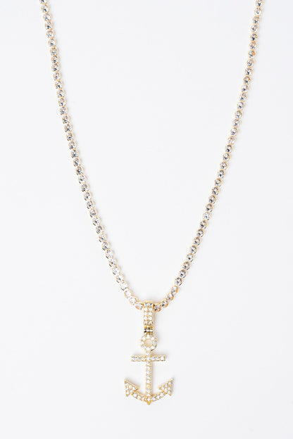 Anchors Away Necklace - Metallic Moonlight