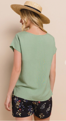 Airy Bliss Linen Top - 5 Colors!