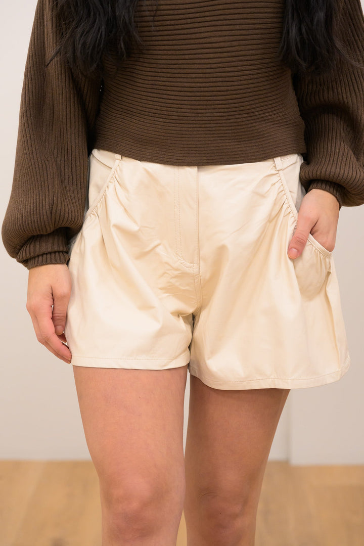 Unconditional Love Faux Leather Shorts