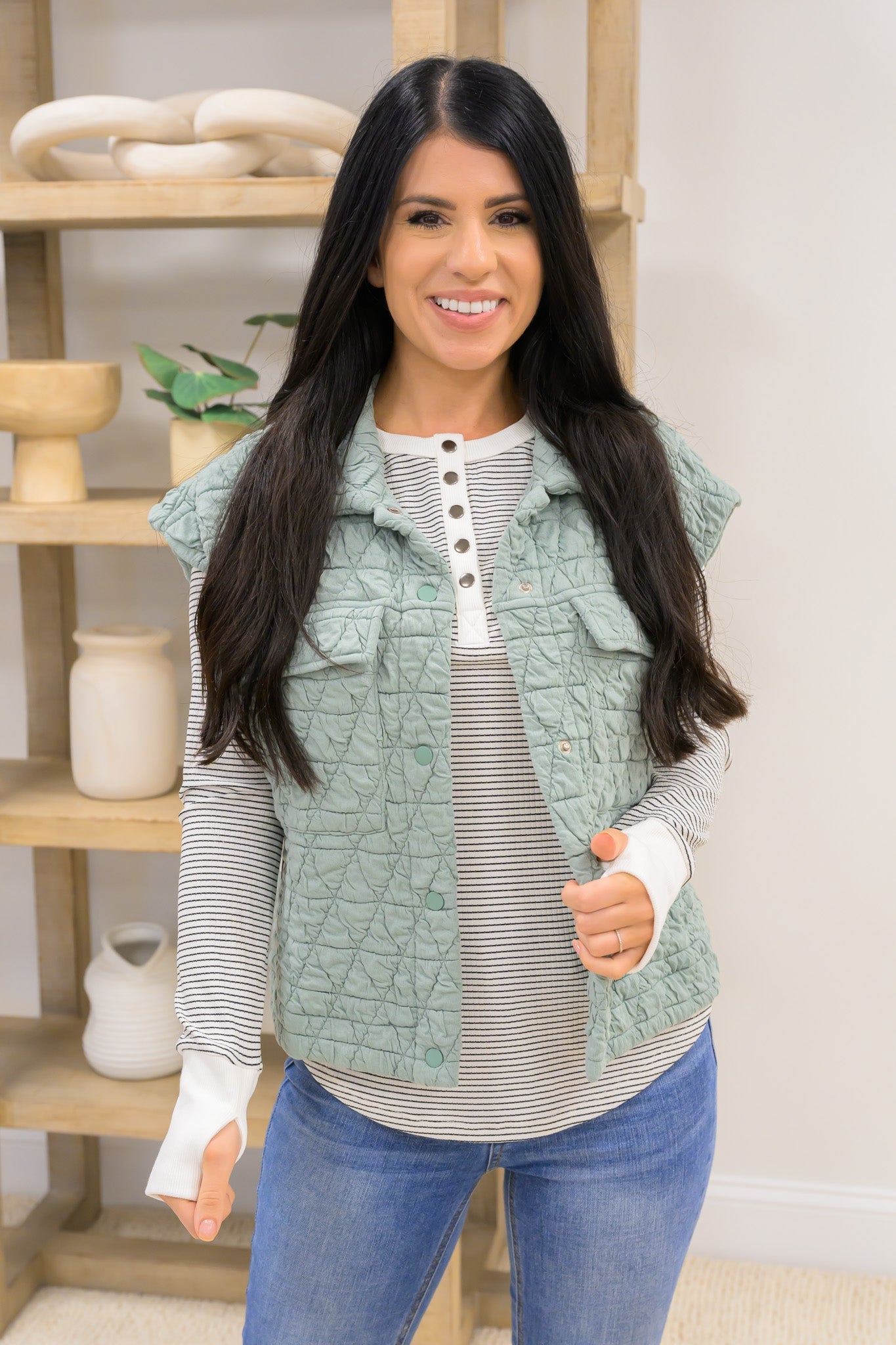 Poppin' My Collar Vest - 3 Colors!