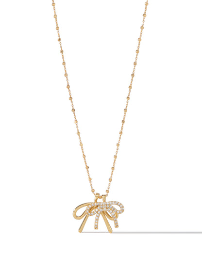 Double Bow Necklace