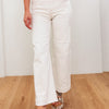 The Icon By Risen - Tummy Control Wide Leg Jeans - Ivory