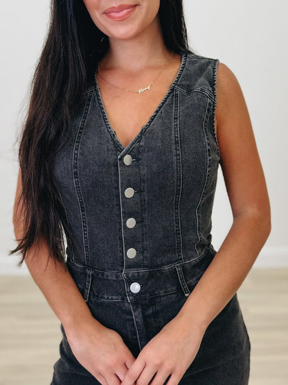 Jump Into Denim Jumpsuit