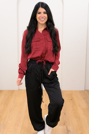 Instant Love Button Down Top - 2 Colors!