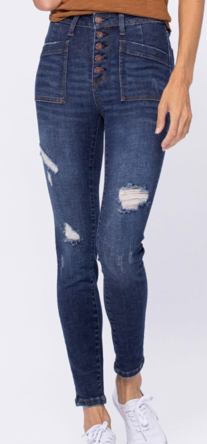 Judy Blue Maverick High Rise Skinny Jeans