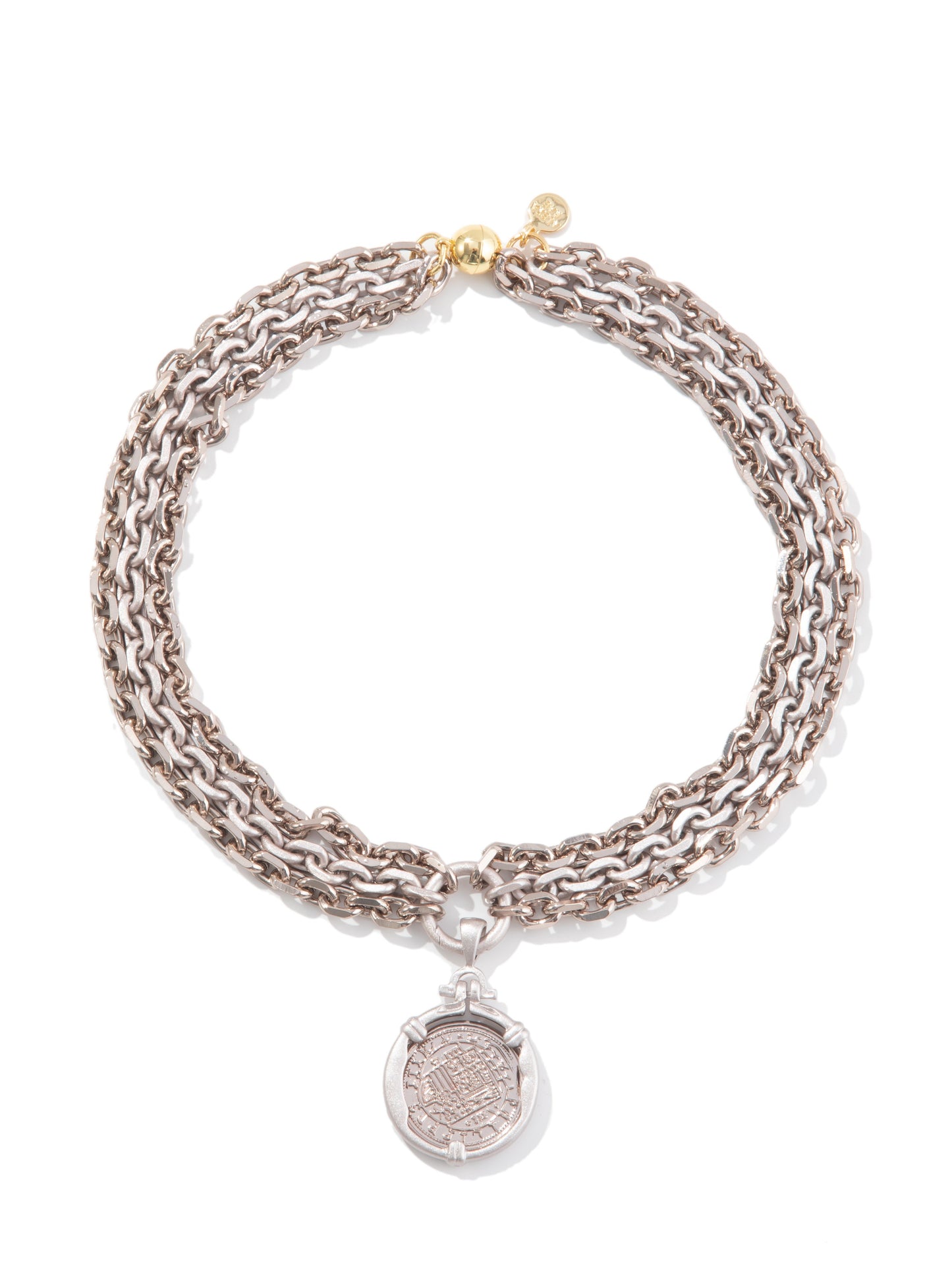 Shipwreck Necklace - Metallic Platinum