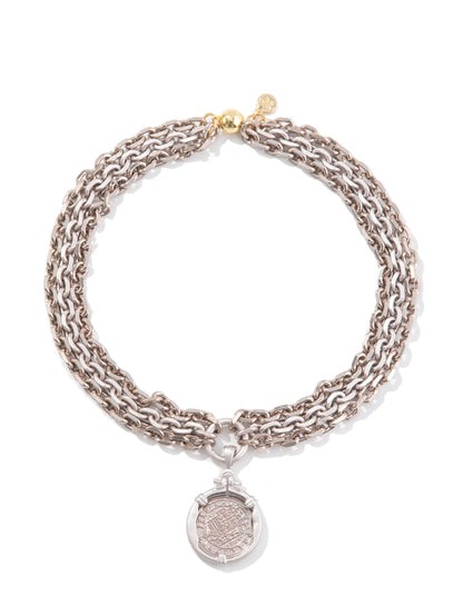 Shipwreck Necklace - Metallic Platinum