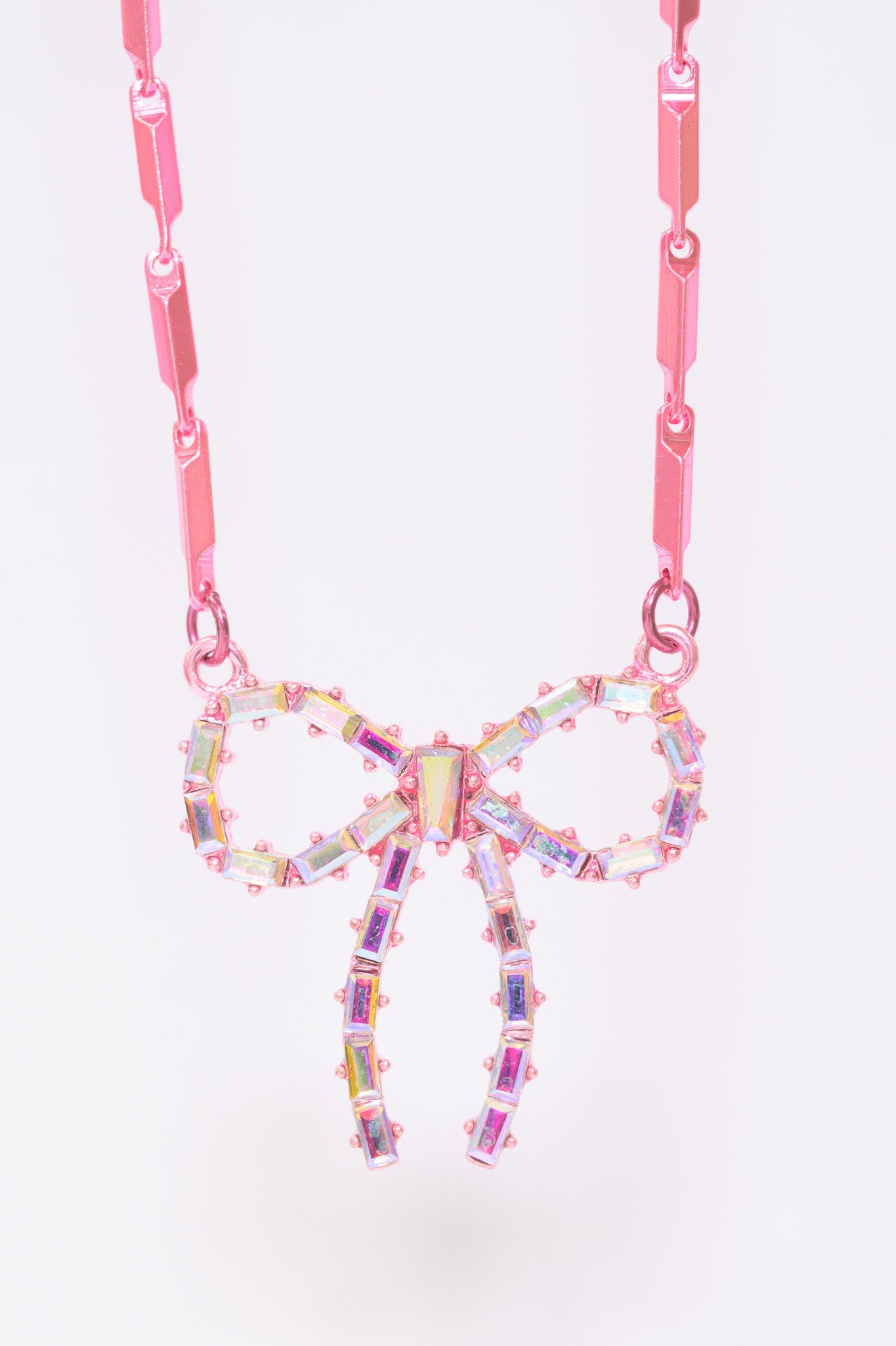 Camille Necklace - Metallic Cosmopolitan Pink