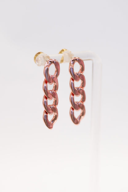 Alexa Earrings - Liquid Metallic Flamingo