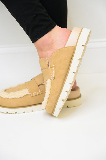 Oasis Society The Avalon Loafer Mules - Khaki