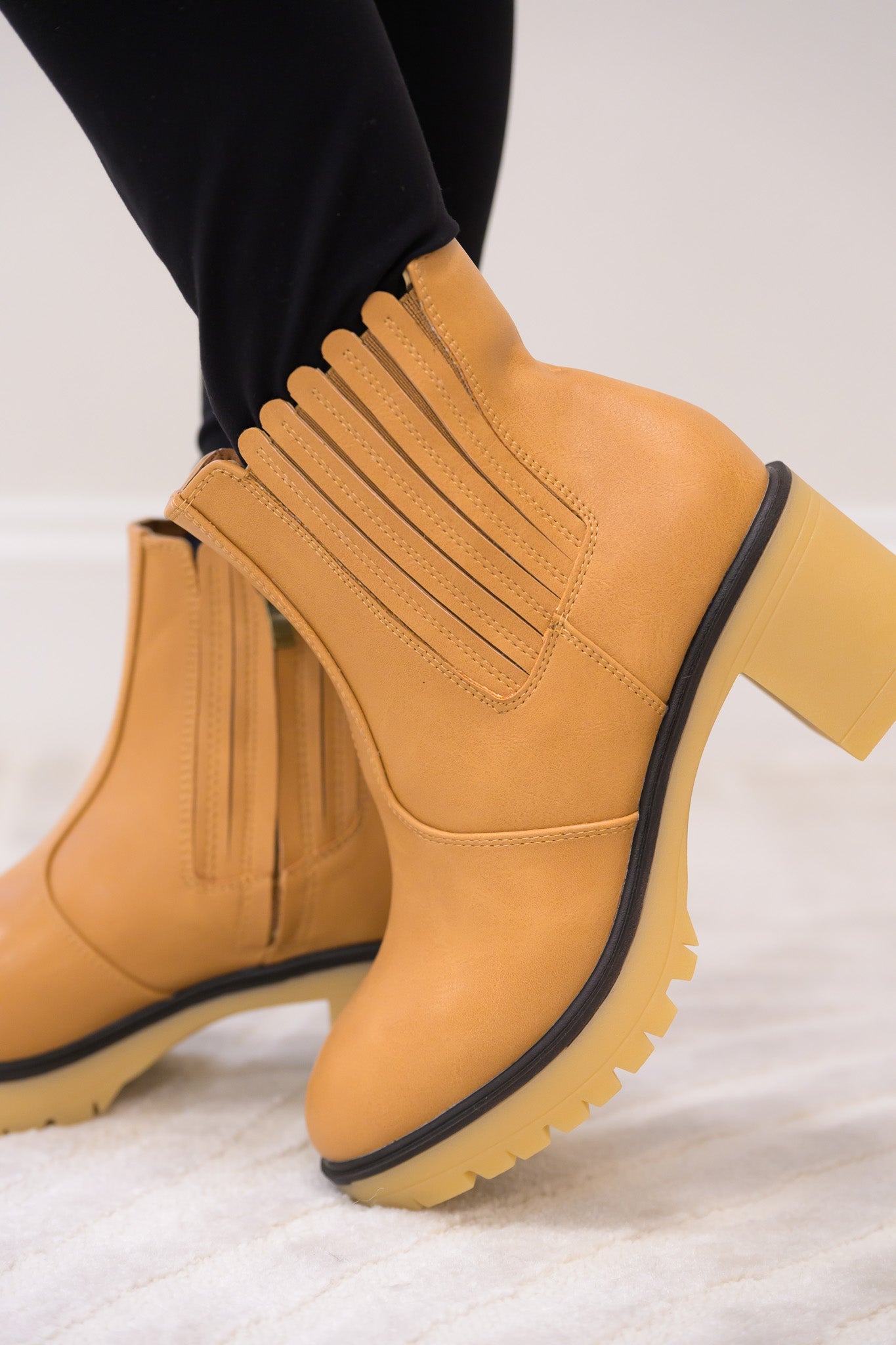 Winnie Booties - Tan