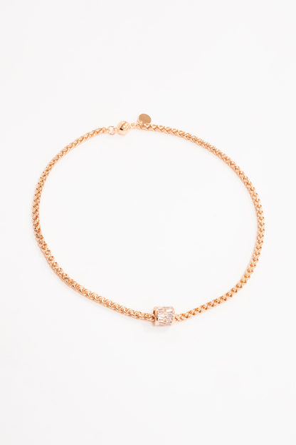Just Fine Necklace - Rose Gold