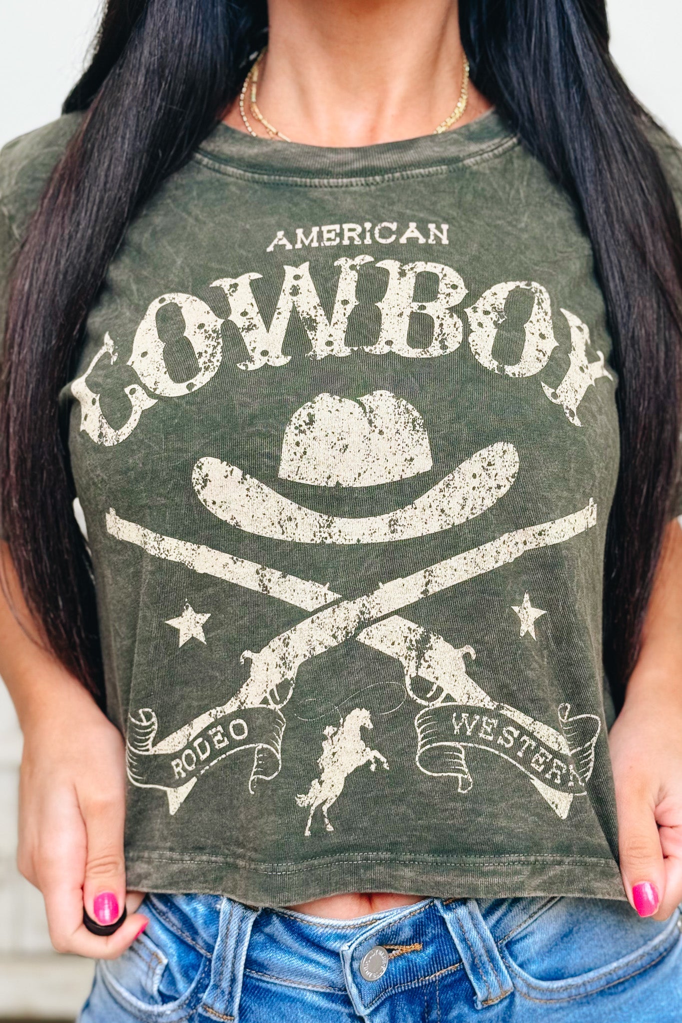 American Cowboy Graphic Tee - 3 Colors!
