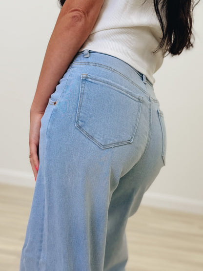 Defined & Divine By Cello - High Rise Wide Leg Jeans