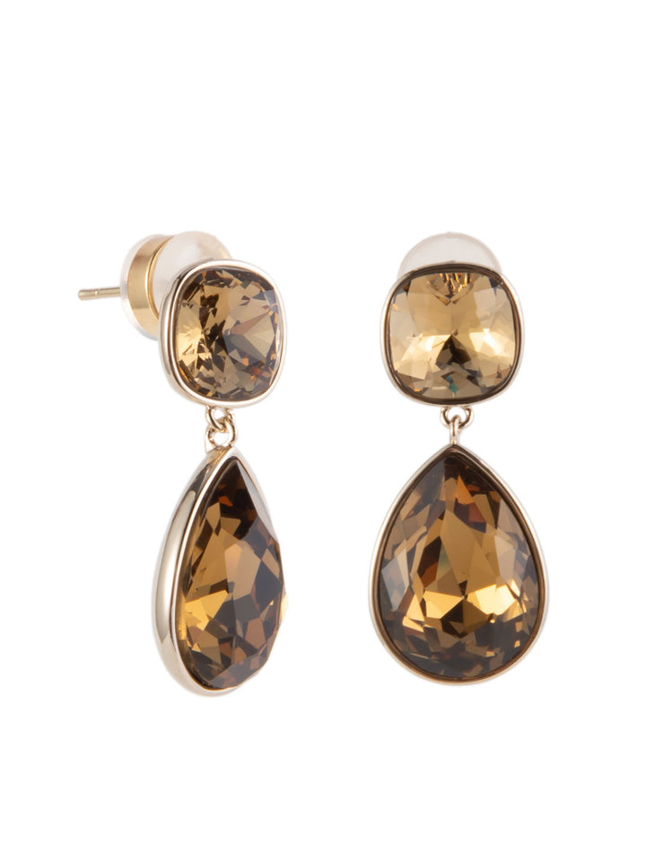 Coffee Time Earrings Drop - Linen Amber