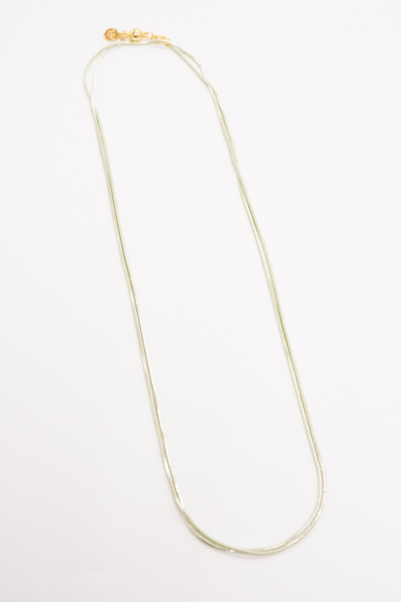 Halo Necklace - Metallic Mint Magnolia