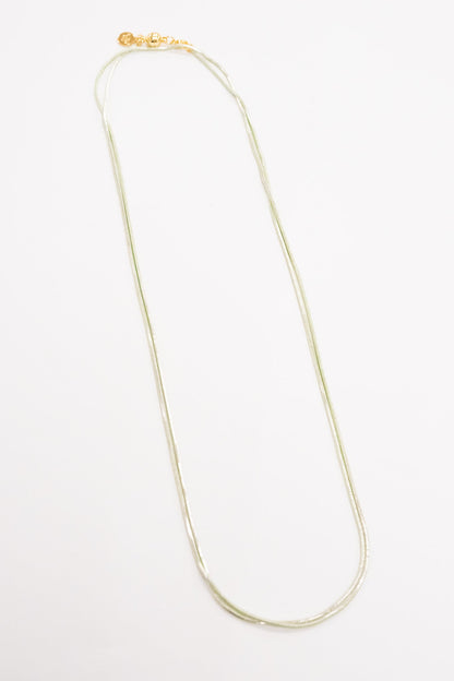 Halo Necklace - Metallic Mint Magnolia