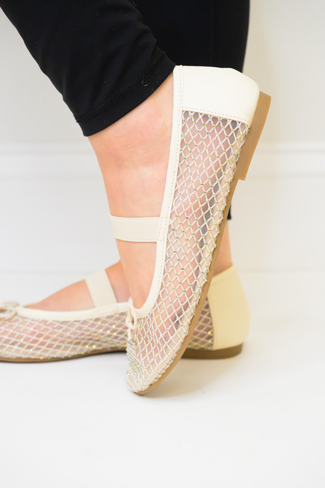 MIA Unica Flats - Bone Mesh