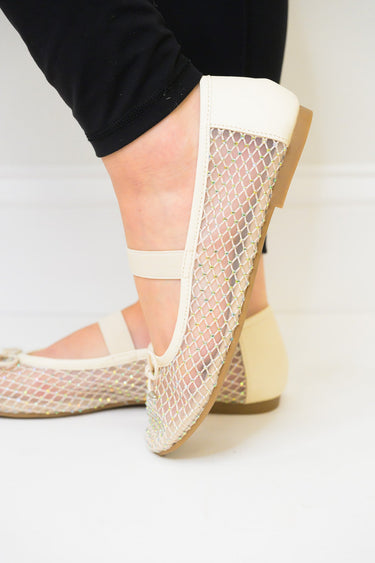 MIA Unica Flats - Bone Mesh