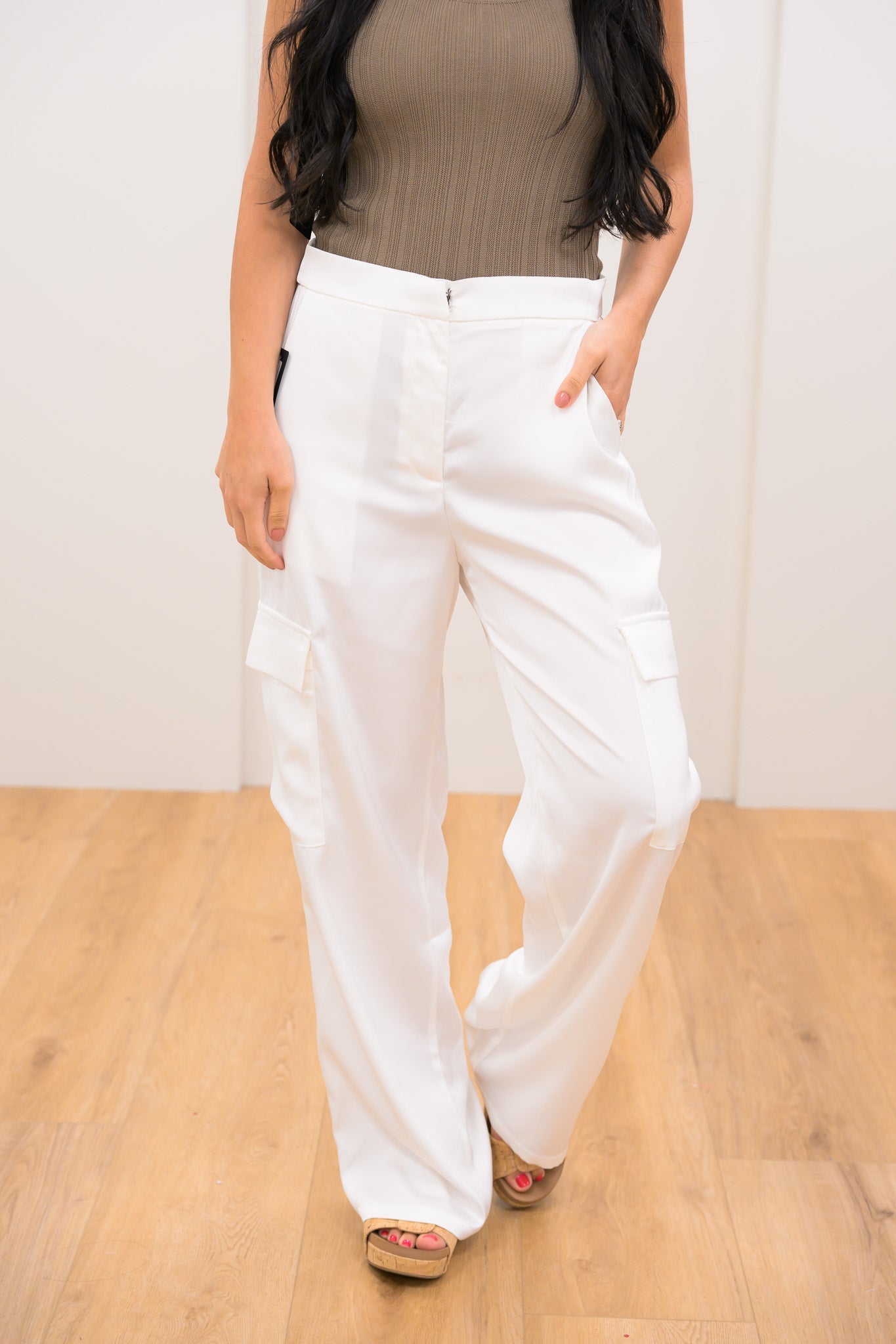 Thinkin Bout You Satin Cargo Pants - 3 Colors!