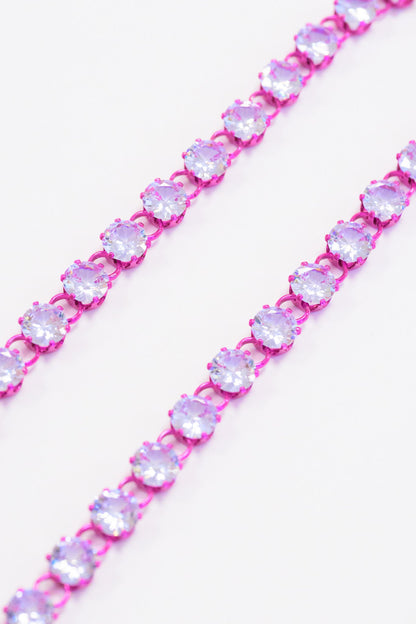 Lucille Necklace - Liquid Metallic Magenta Muse