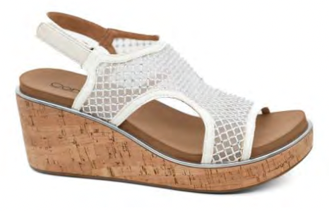 Corky's Carley Wedge - White Mesh