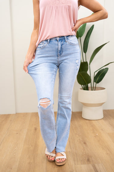 Lovervet Hustle Hard Relaxed Bootcut Jeans