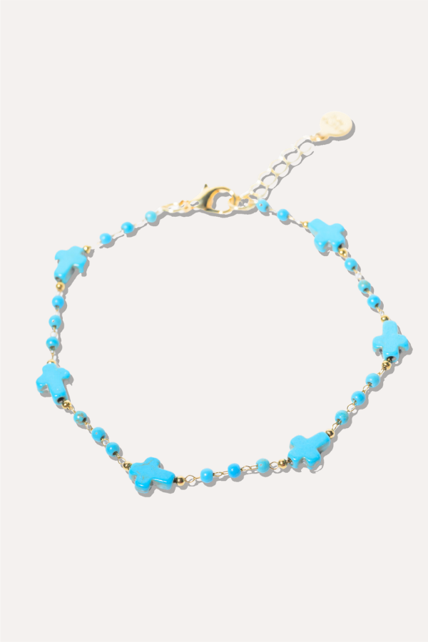 L.A. Crossing Anklet - Turquoise