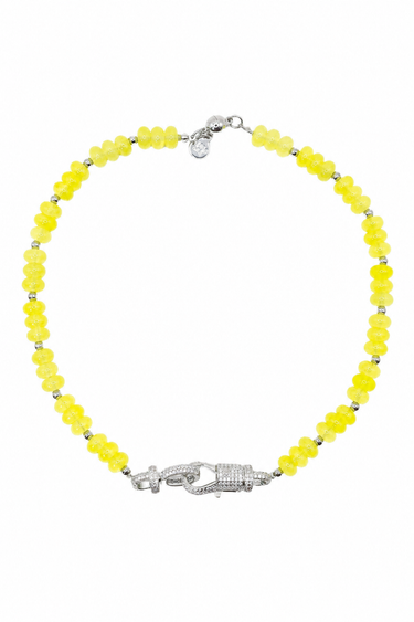 It Girl Necklace - Neon Yellow