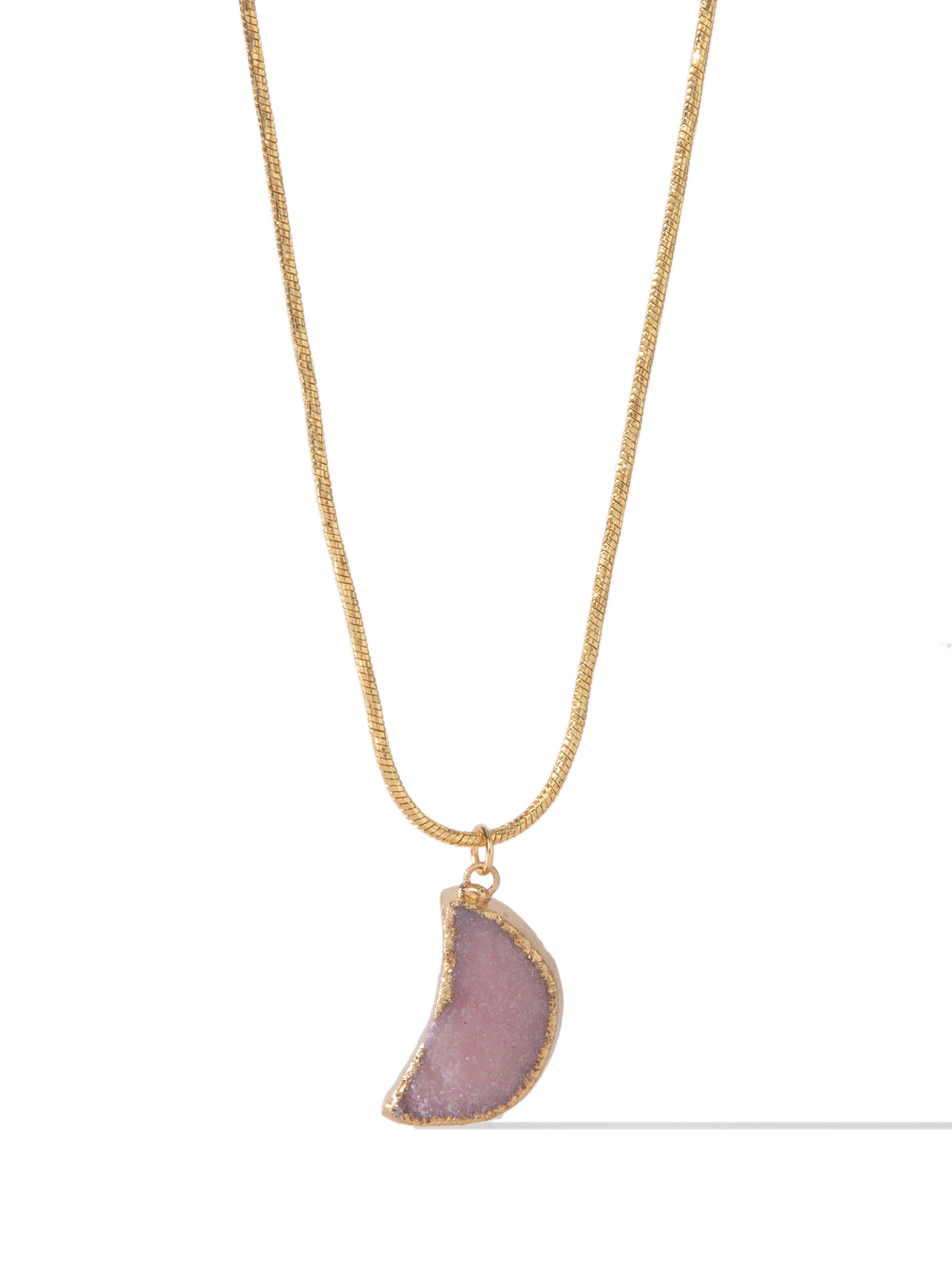 Anabella Necklace - Gold Pink Moon