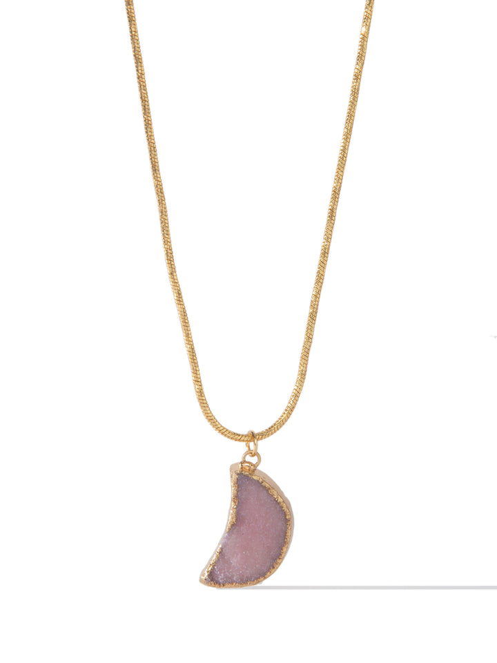 Anabella Necklace - Gold Pink Moon